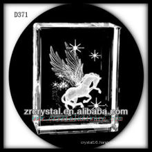 K9 3D Laser Crystal Block with Pegasus Inside